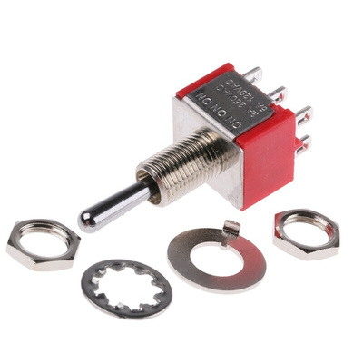 RS PRO Toggle Switch, Panel Mount, On-On-On, DPDT, Solder Terminal