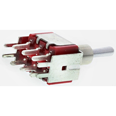 RS PRO Toggle Switch, PCB Mount, On-On-On, DPDT, Through Hole Terminal