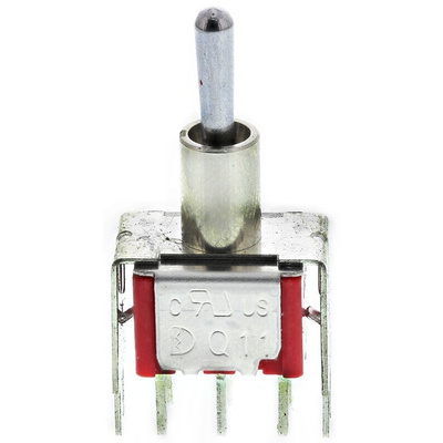 RS PRO Toggle Switch, PCB Mount, On-On-On, DPDT, Through Hole Terminal