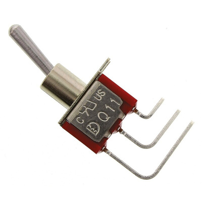 RS PRO Toggle Switch, PCB Mount, On-On, SPDT, Through Hole Terminal