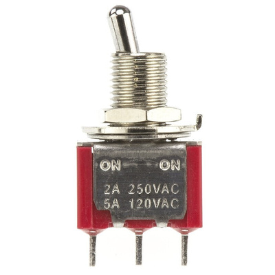 RS PRO Toggle Switch, Panel Mount, On-(On), SPDT, Solder Terminal