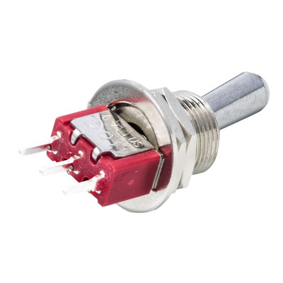 RS PRO Toggle Switch, PCB Mount, On-(On), SPDT, Through Hole Terminal