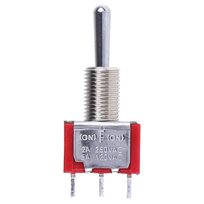RS PRO Toggle Switch, Panel Mount, On-Off-On, SPDT, Solder Terminal