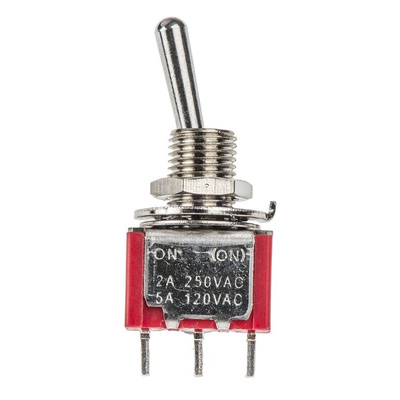 RS PRO Toggle Switch, Panel Mount, On-(On), SPDT, Solder Terminal