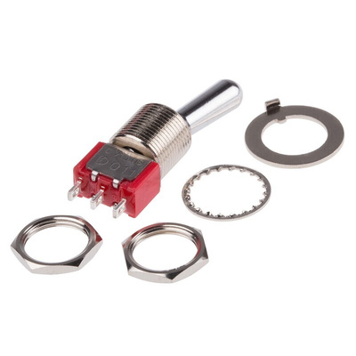 RS PRO Toggle Switch, Panel Mount, On-Off-On, SPDT, Solder Terminal