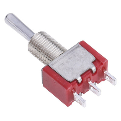 RS PRO Toggle Switch, Panel Mount, On-Off-(On), SPDT, Solder Terminal