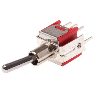 RS PRO Toggle Switch, PCB Mount, On-(On), DPDT, Through Hole Terminal