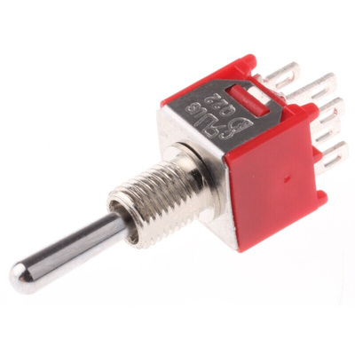 RS PRO Toggle Switch, Panel Mount, On-On-On, DPDT, Solder Terminal