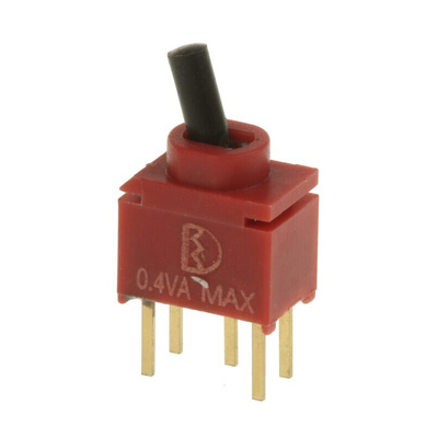 RS PRO Toggle Switch, PCB Mount, On-(On), SPDT, Through Hole Terminal