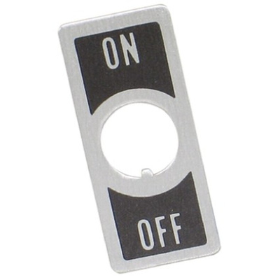 TE Connectivity On-Off Legend Plate for use with Toggle Switches