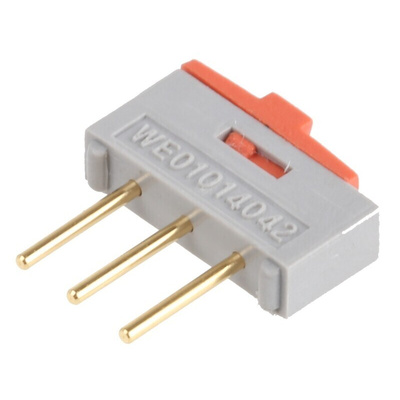 Wurth Elektronik Through Hole Slide Switch SPDT Latching 100 mA@ 42 V dc Slide