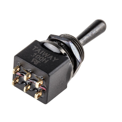 RS PRO Toggle Switch, PCB Mount, On-On-(On), DPDT, Solder Terminal
