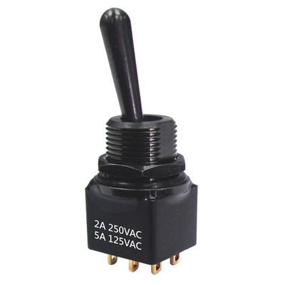RS PRO Toggle Switch, PCB Mount, On-On-On, DPDT, Solder Terminal