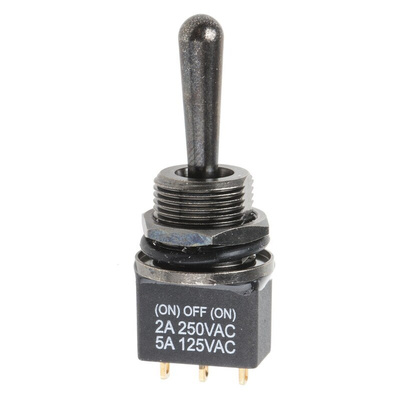 RS PRO Toggle Switch, PCB Mount, (On)-Off-(On), SPDT, Solder Terminal