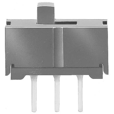 KNITTER-SWITCH PCB Slide Switch SPST Latching 300 mA @ 125 V ac, 350 mA @ 30 V dc Slide