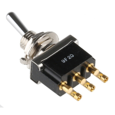 TE Connectivity Toggle Switch, Panel Mount, On-On, SPDT, Solder Terminal, 125V ac