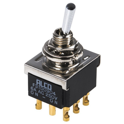 TE Connectivity Toggle Switch, Panel Mount, On-On, 3PDT, Solder Terminal