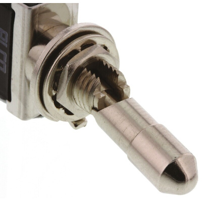 TE Connectivity Toggle Switch, Panel Mount, On-On, SPDT, Solder Terminal, 125V ac