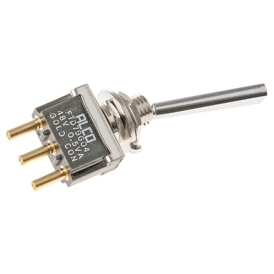 TE Connectivity Toggle Switch, Panel Mount, On-On, SPDT, Solder Terminal, 125V ac