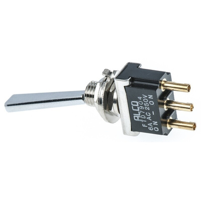 TE Connectivity Toggle Switch, Panel Mount, On-On, SPDT, Solder Terminal, 125V ac