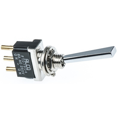 TE Connectivity Toggle Switch, Panel Mount, On-On, SPDT, Solder Terminal, 125V ac