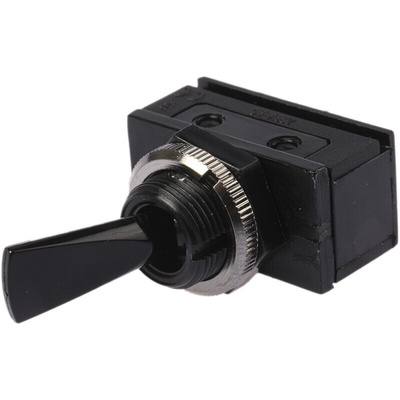 Arcolectric (Bulgin) Ltd Toggle Switch, Panel Mount, On-Off, SPST, Tab Terminal
