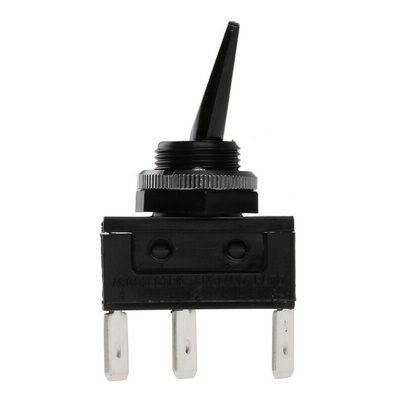 Arcolectric (Bulgin) Ltd Toggle Switch, Panel Mount, On-Off, SPDT, Tab Terminal