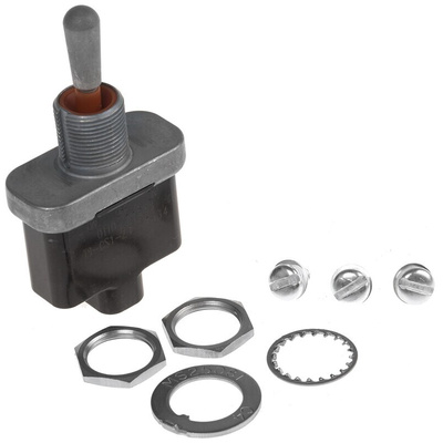Otto Toggle Switch, Panel Mount, On-Off-On, SPDT, Screw Terminal