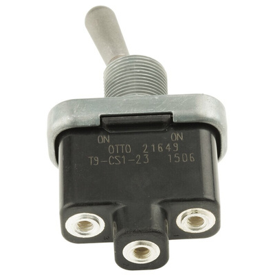 Otto Toggle Switch, Panel Mount, On-On, SPDT, Screw Terminal