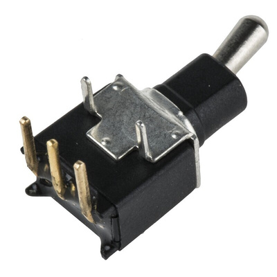 APEM Toggle Switch, PCB Mount, On-On, SPDT, Through Hole Terminal