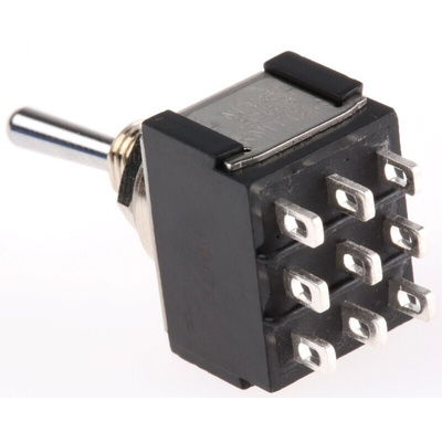 KNITTER-SWITCH Toggle Switch, Panel Mount, On-On, 3PDT, Solder Terminal