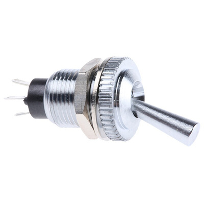 EOZ Toggle Switch, Panel Mount, On-On, SPDT, Solder Terminal