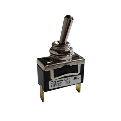 RS PRO Toggle Switch, PCB Mount, On-Off, SPST, Solder Terminal