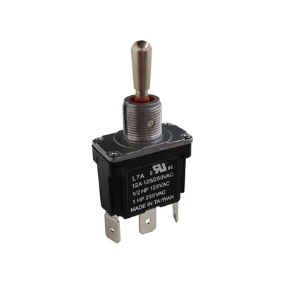 RS PRO Toggle Switch, PCB Mount, (On)-Off-(On), SPDT, Solder Terminal
