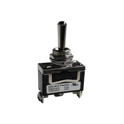 RS PRO Toggle Switch, PCB Mount, (On)-Off-(On), SPDT, Screw Terminal