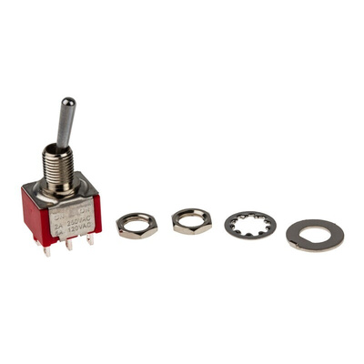 RS PRO Toggle Switch, Panel Mount, On-None-On, DPDT, Solder Lug Terminal