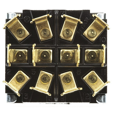 TE Connectivity Toggle Switch, Panel Mount, On-Off-On, 4PDT, Tab Terminal