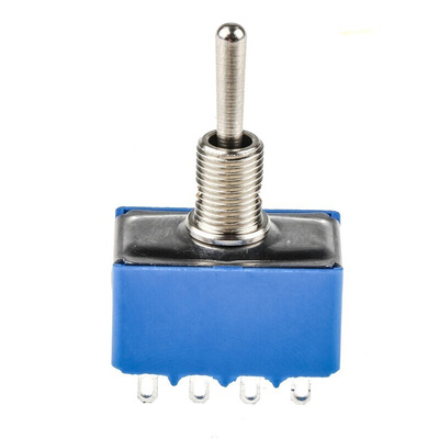 APEM Toggle Switch, Panel Mount, On-On, 4PDT, Solder Terminal