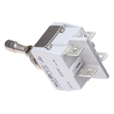 APEM Toggle Switch, Panel Mount, On-Off, DPST, Tab Terminal