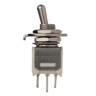 APEM Toggle Switch, Panel Mount, On-On, SPST, Solder Terminal