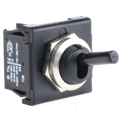 Marquardt Toggle Switch, Panel Mount, On-Off, DPST, Tab Terminal