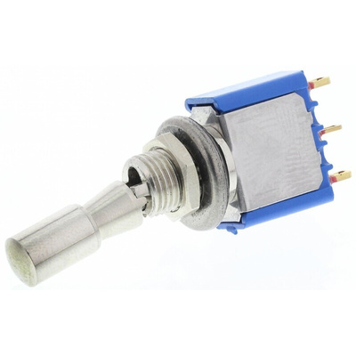 APEM Toggle Switch, Panel Mount, On-On, SPDT, Solder Lug Terminal, 30V dc
