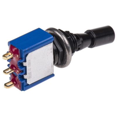 APEM Toggle Switch, Panel Mount, On-On, SPDT, Solder Lug Terminal, 30V dc