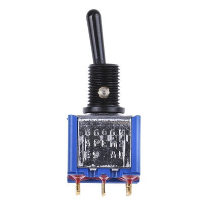 APEM Toggle Switch, Panel Mount, On-On, 4PDT, Solder Lug Terminal, 30V dc