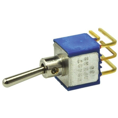 APEM Toggle Switch, PCB Mount, On-On, DPST, PC Terminal Terminal, 20V ac/dc