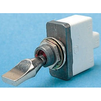 APEM Toggle Switch, Panel Mount, On-Off-On, SPST, Screw Terminal, 125 V ac, 28V dc