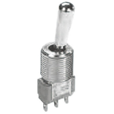 TE Connectivity Toggle Switch, Panel Mount, On-Off-On, SPDT, Solder Terminal