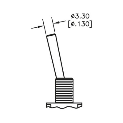 TE Connectivity Toggle Switch, PCB Mount, On-On, SPDT, Through Hole Terminal, 120 V ac, 28V dc