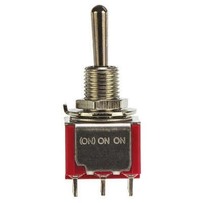 TE Connectivity Toggle Switch, Panel Mount, On-On-(On), DP3T, Solder Terminal, 120 ac/dc, 28V ac/dc