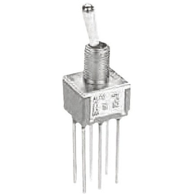 TE Connectivity Toggle Switch, PCB Mount, On-On-(On), DPDT, Through Hole Terminal